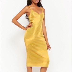 Forever 21 Striped Cami Midi Dress